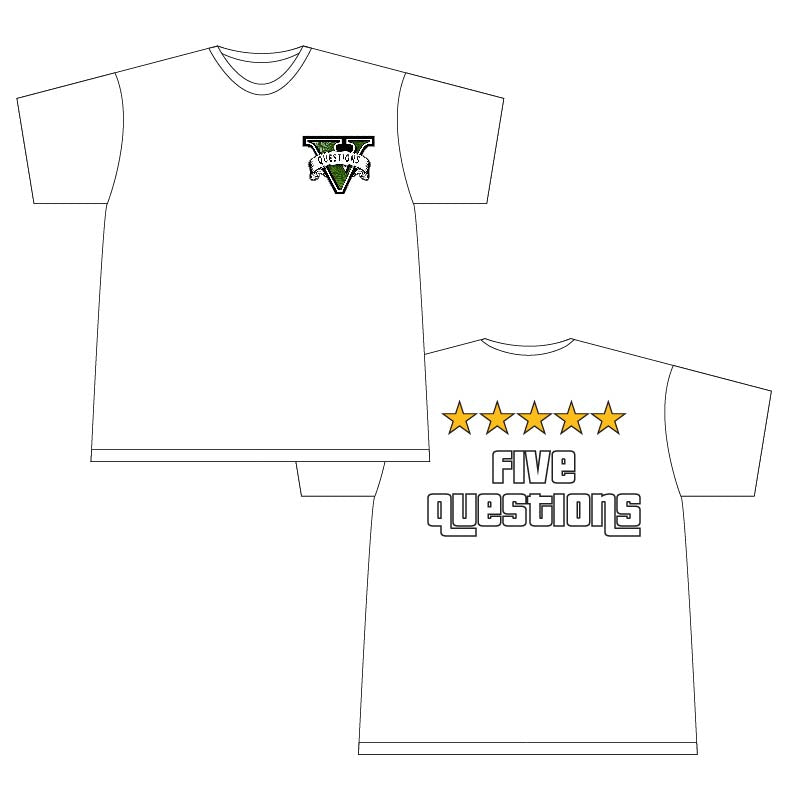 GTA V Short Sleeve Tee White