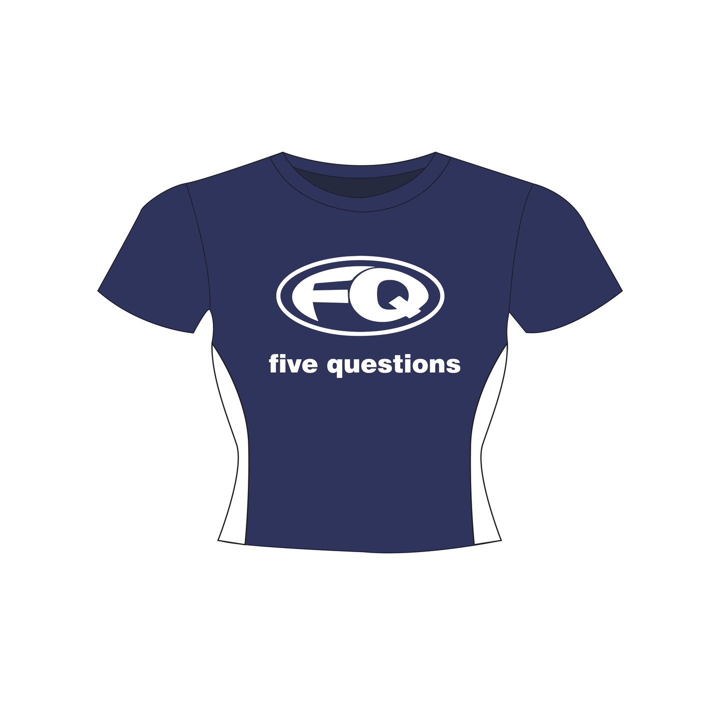 Ladies FQ Baby Tee Navy