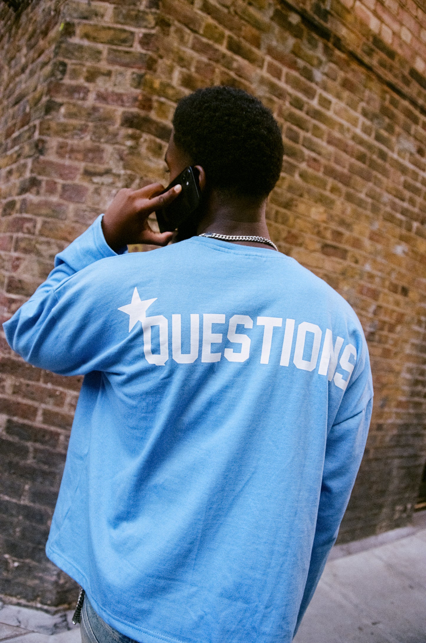 Five Star Long Sleeve Tee Blue