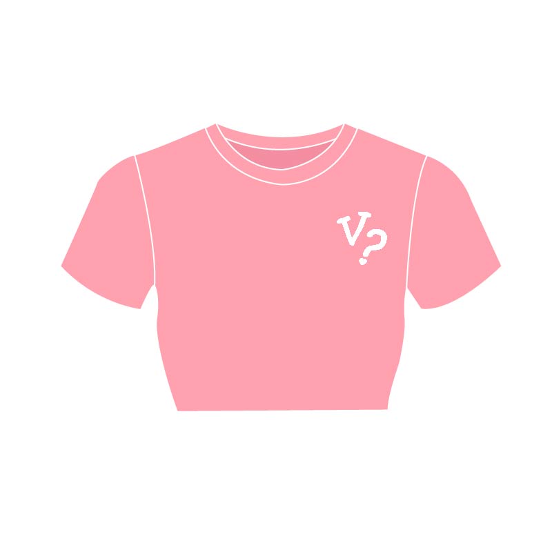 Ladies Pink Baby Tee