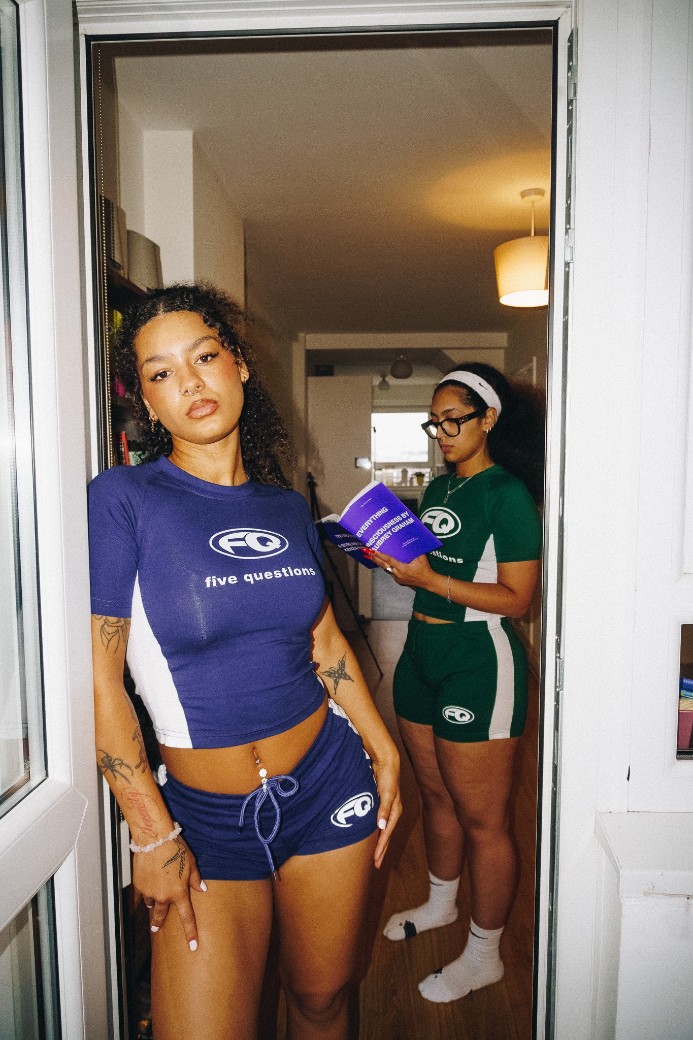 Ladies FQ Baby Shorts Navy
