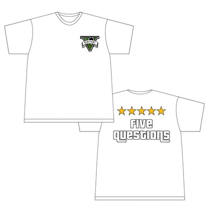 GTA V Short Sleeve Tee White