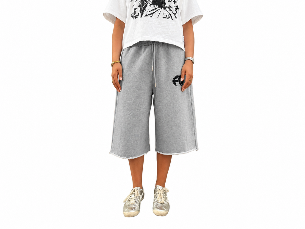 Grey FQ 3/4 Shorts