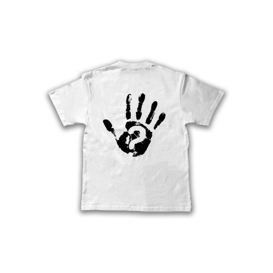 Hand Print White T-Shirt