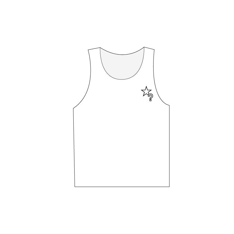 Waffle Knit Vest White