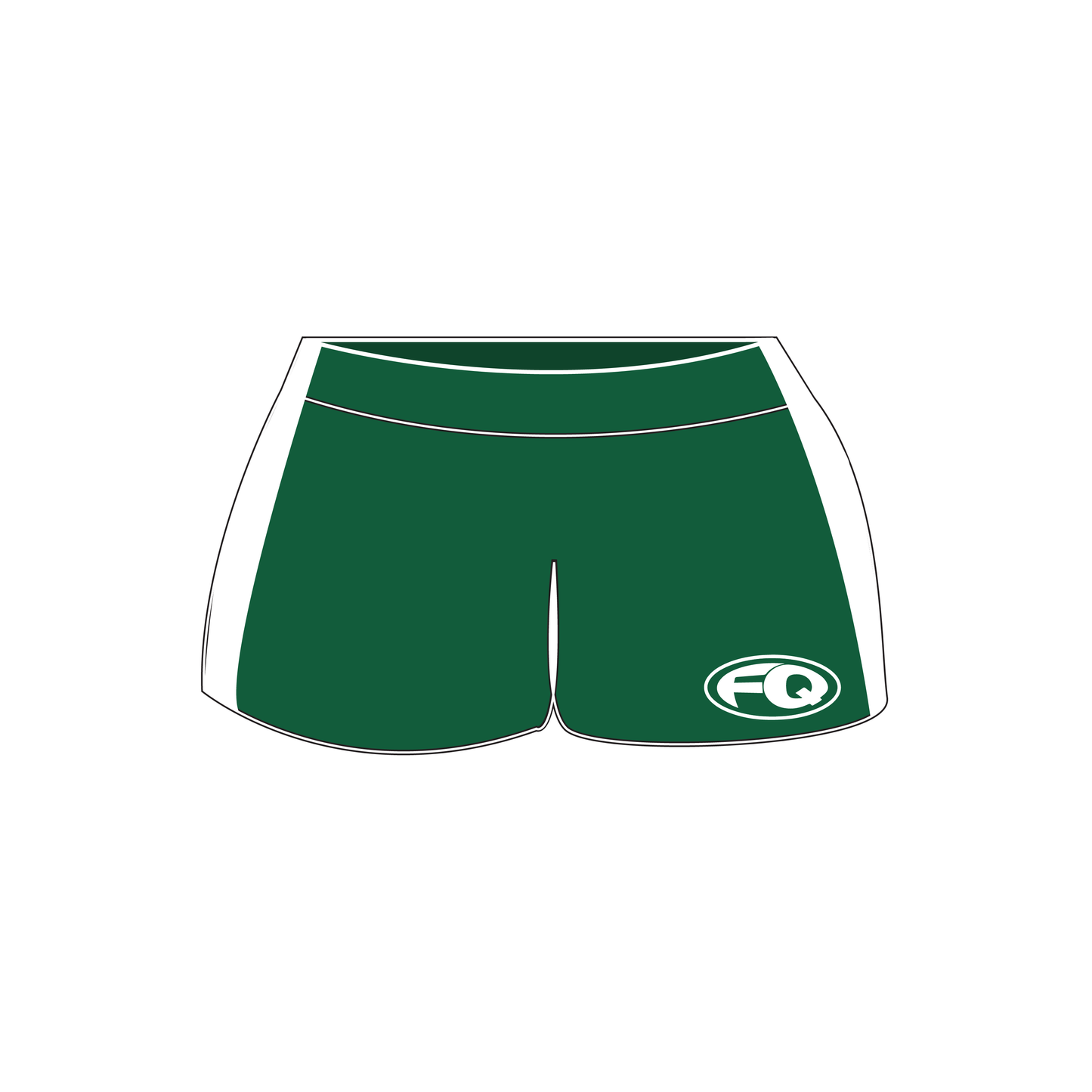 Ladies FQ Baby Shorts Green