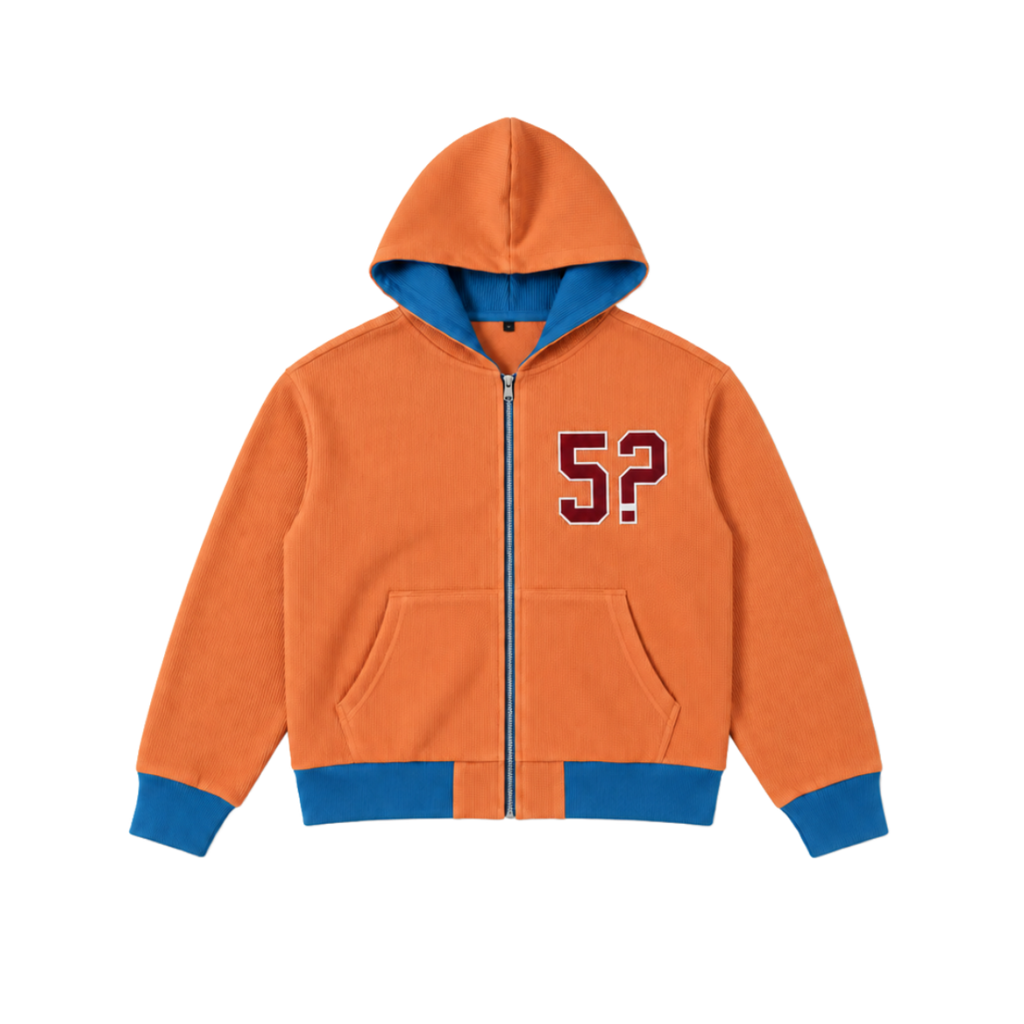 5? Waffle knit hoodie