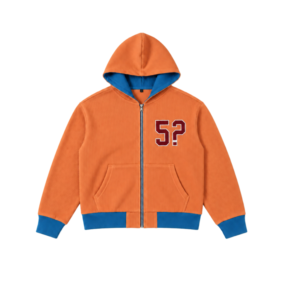 5? Waffle knit hoodie
